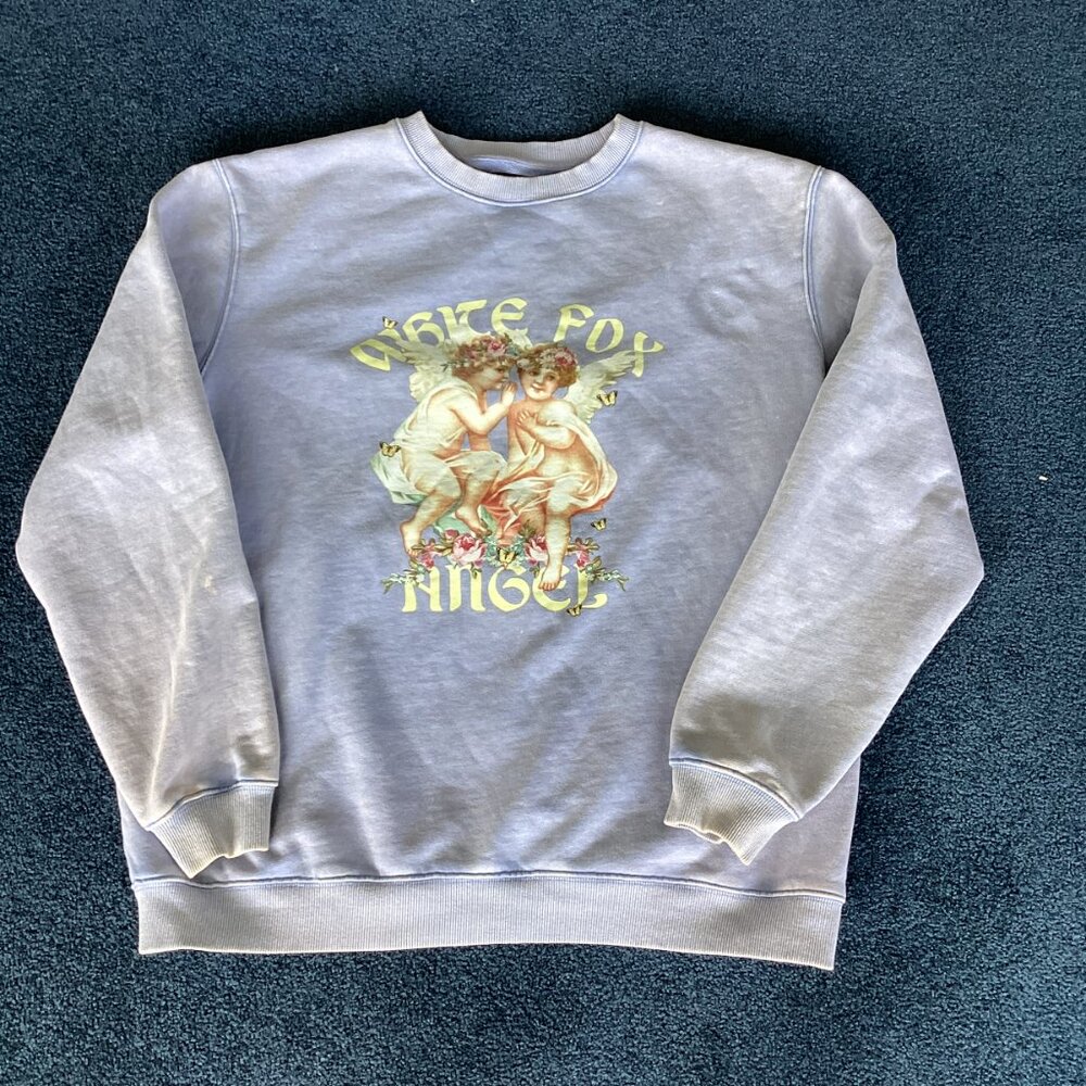 White Fox Light Blue Sweatshirt and Sweatpants Set – Medium - Picture 2 of 16